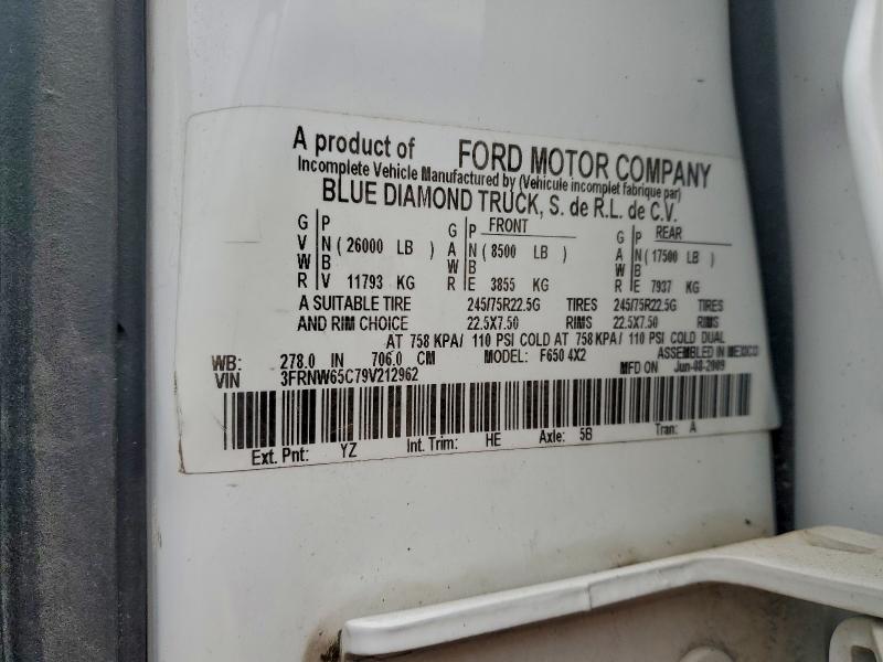 2009 FORD F650 SUPER #3308204171