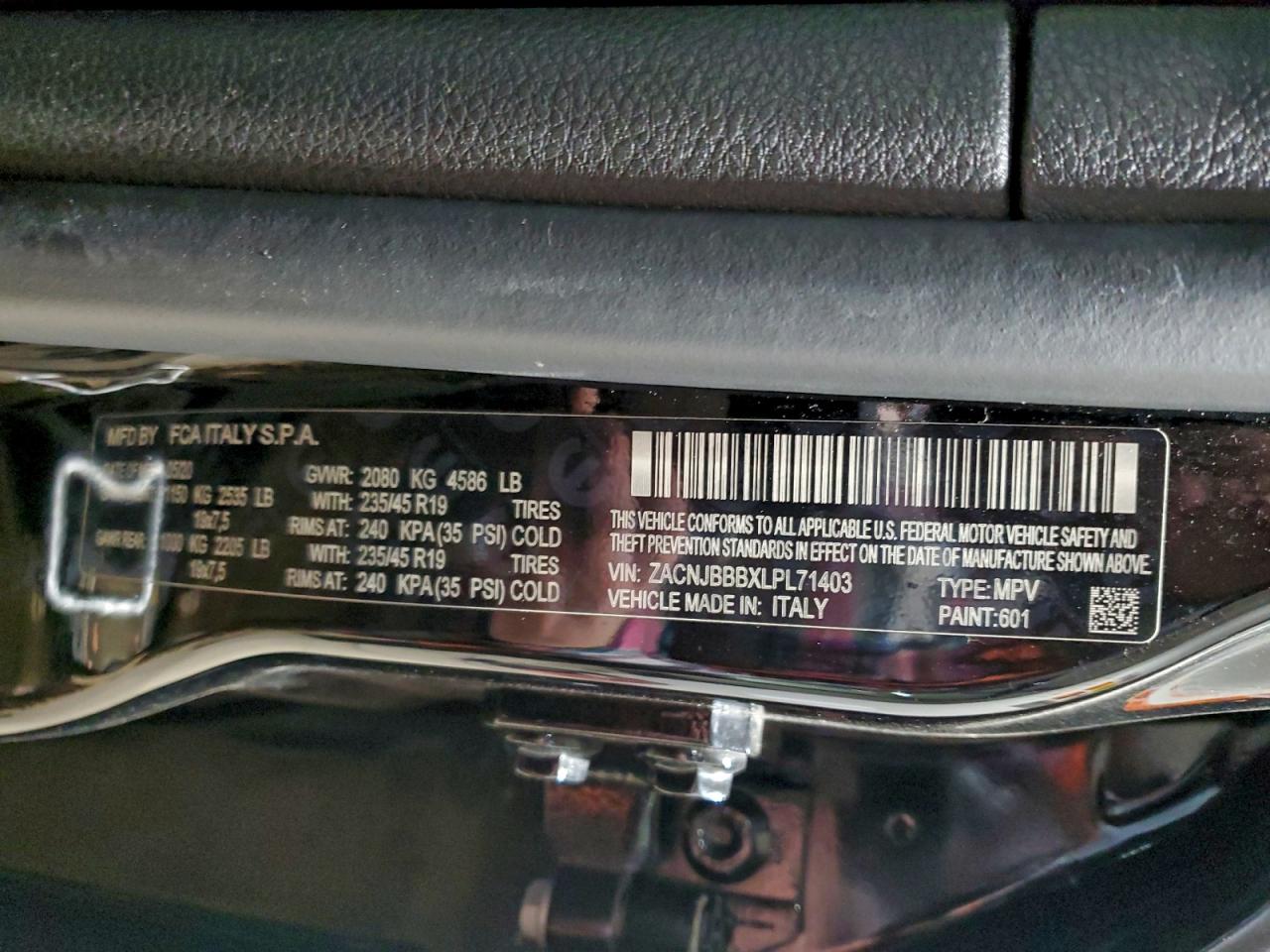 Lot #3315961155 2020 JEEP RENEGADE L