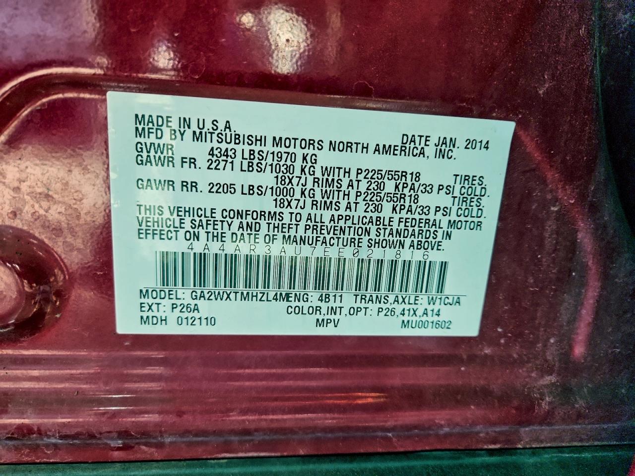 MITSUBISHI OUTLANDER ES