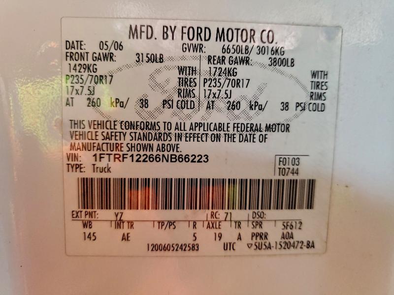 2006 FORD F150 #3305319335