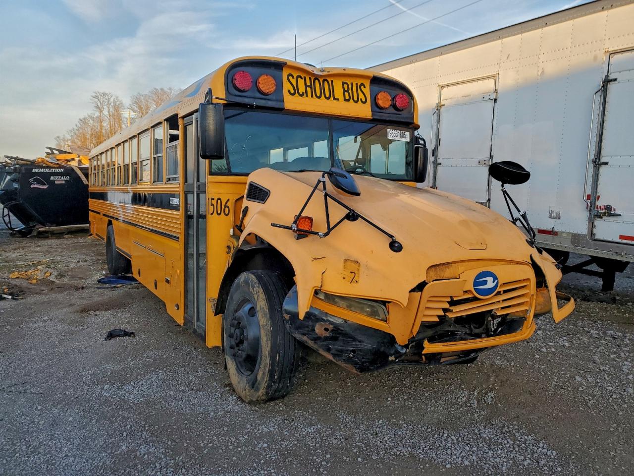 Lot #3309572607 2016 BLUE BIRD SCHOOL BUS