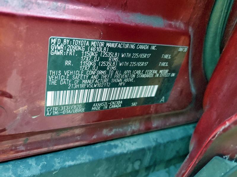 2020 TOYOTA RAV4 LE #3302635018