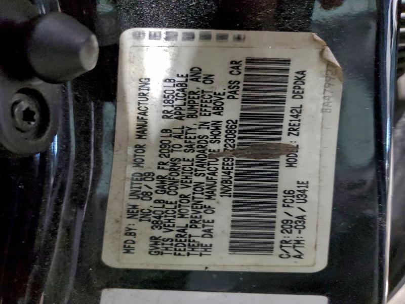 2010 TOYOTA COROLLA BA #3316771447