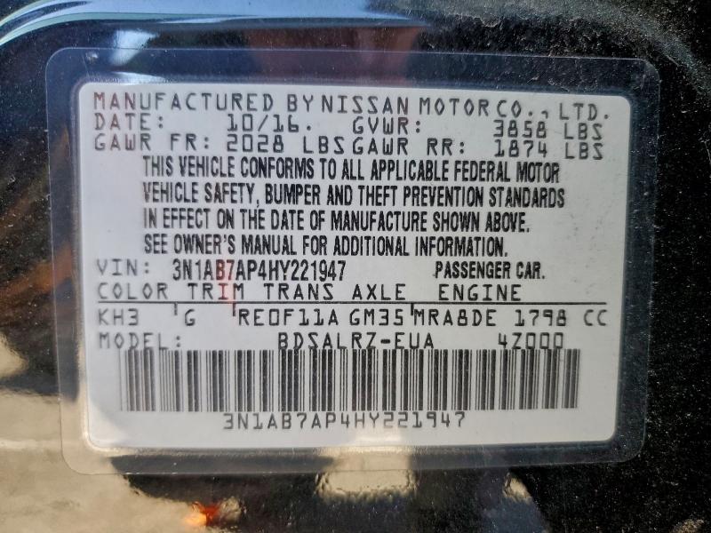 2017 NISSAN SENTRA S #3312641174