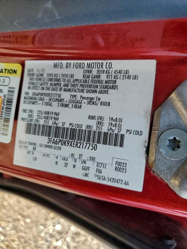 2014 FORD FUSION TIT #3304609465