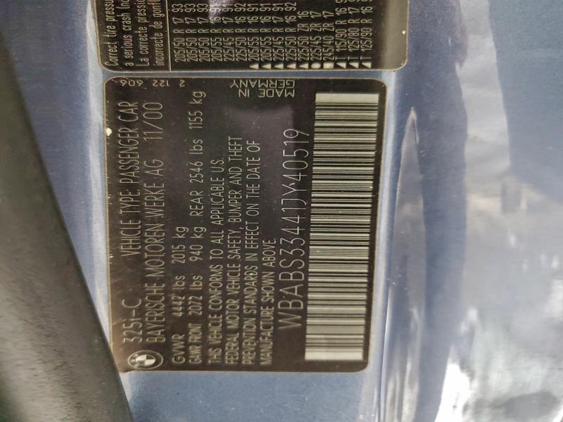 2001 BMW 325 CI #3316807401