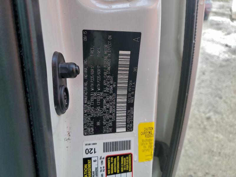 2015 TOYOTA SIENNA XLE #3311479232