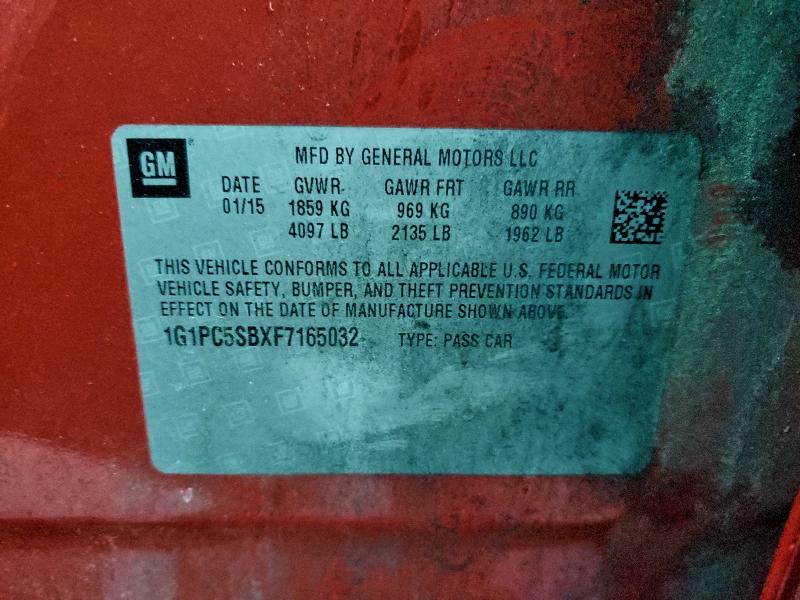 2015 CHEVROLET CRUZE LT #3302668005