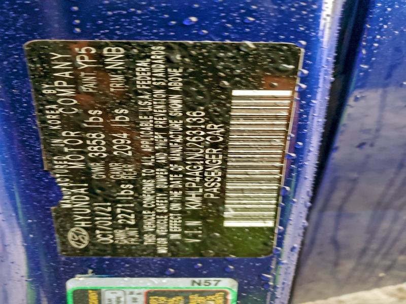 2022 HYUNDAI ELANTRA LI #3318054399