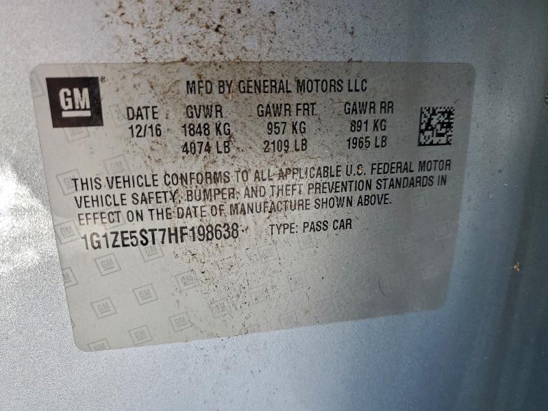 2017 CHEVROLET MALIBU LT #3302647172