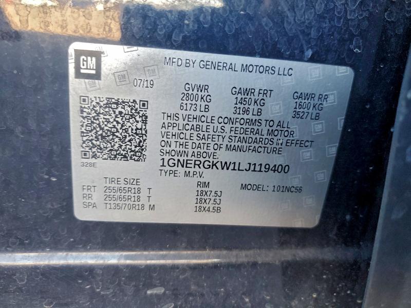 2020 CHEVROLET TRAVERSE L #3312378769