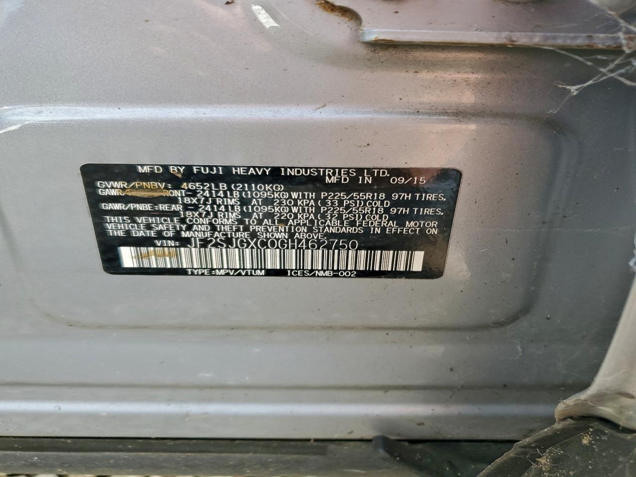 SUBARU FORESTER 2.0XT TOURING