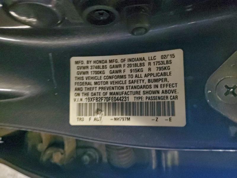 2015 HONDA CIVIC SE #3316022770