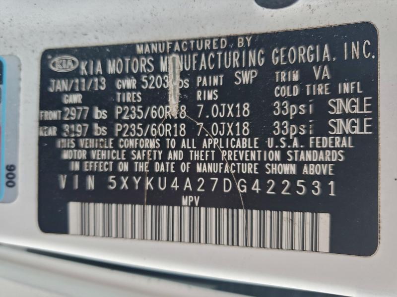 2013 KIA SORENTO EX #3302760366