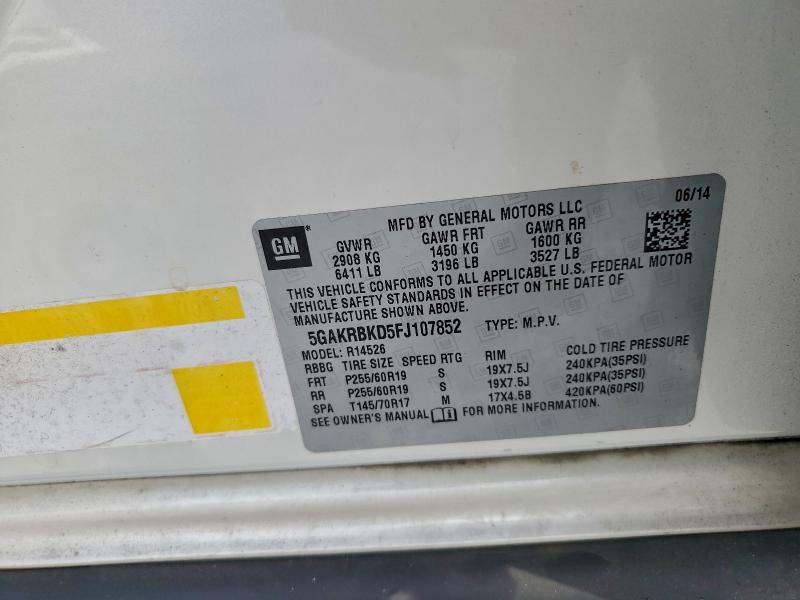 2015 BUICK ENCLAVE #3302799960