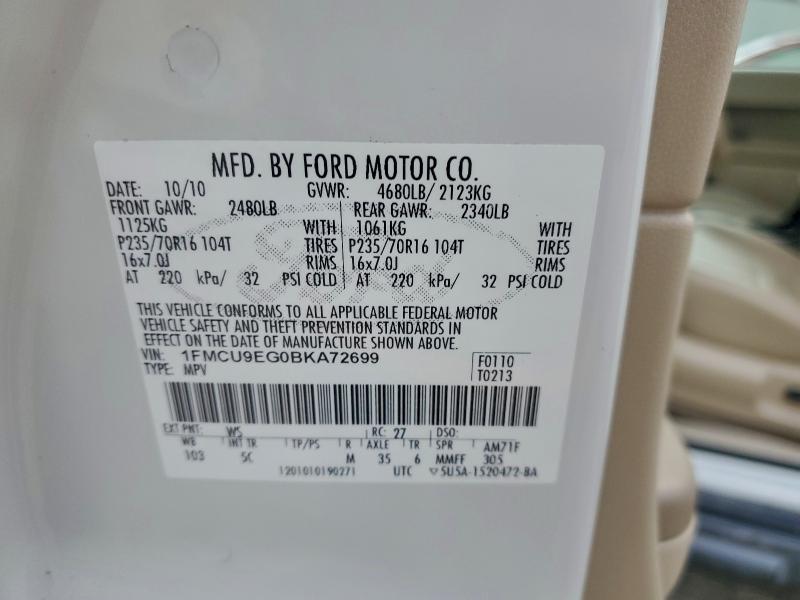 2011 FORD ESCAPE LIM #3315641772