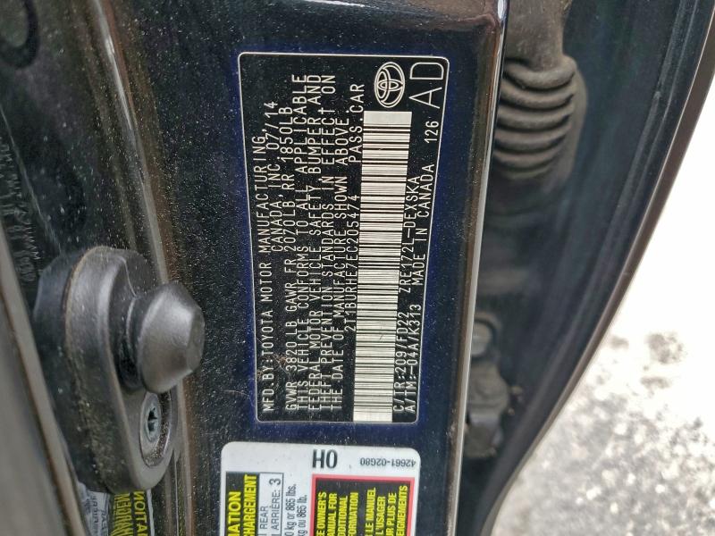 2014 TOYOTA COROLLA L #3311625236