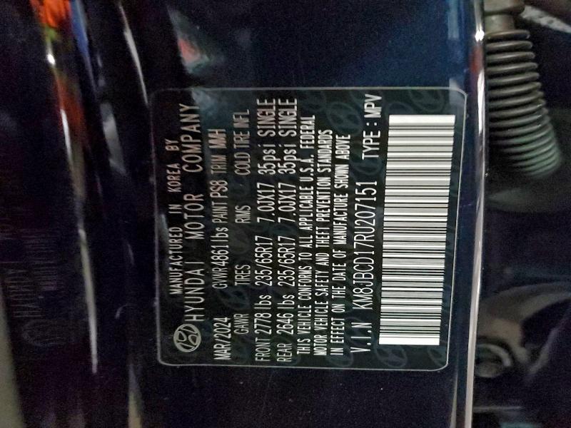 2024 HYUNDAI TUCSON BLU #3302715055