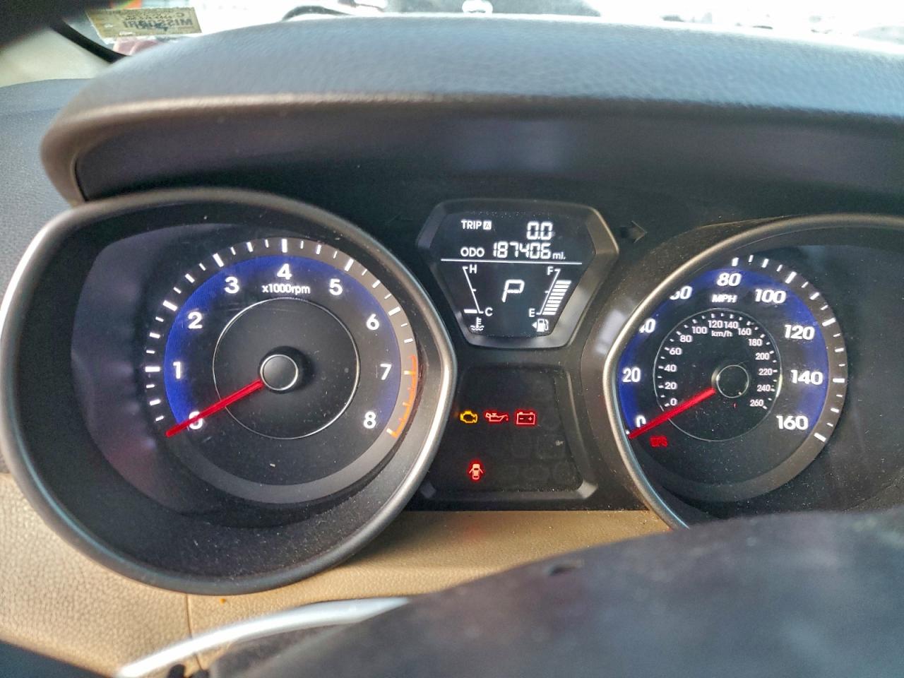 Lot #3308296168 2013 HYUNDAI ELANTRA GL