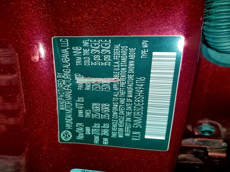 2025 HYUNDAI TUCSON SEL #3310414024