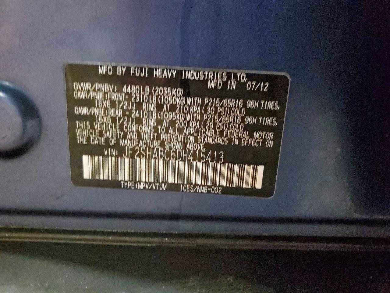 SUBARU FORESTER 2.5X