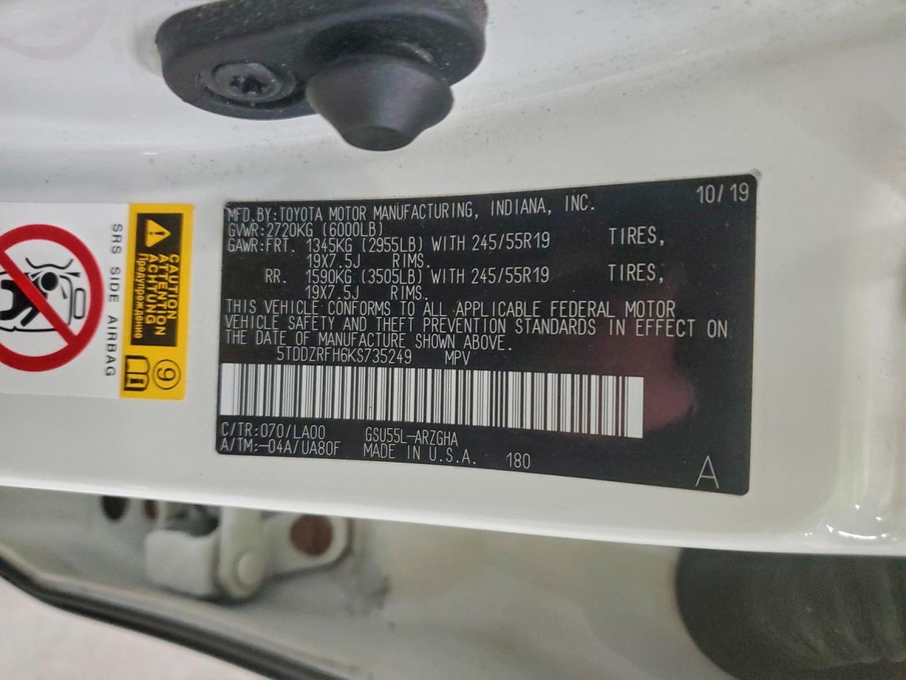 TOYOTA HIGHLANDER LIMITED