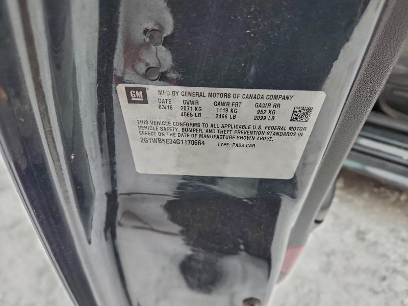 2016 CHEVROLET IMPALA LIM #3303704024