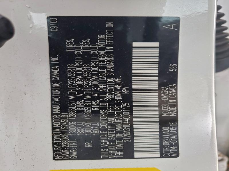 2004 LEXUS RX 330 #3315919084