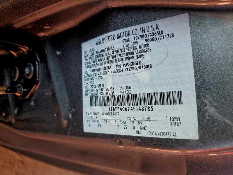 2004 FORD MUSTANG #3304688916