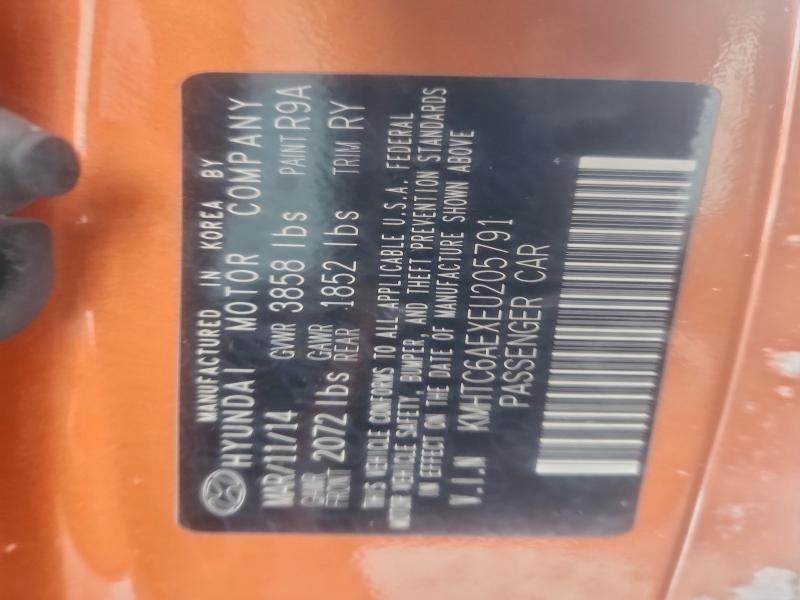 2014 HYUNDAI VELOSTER T #3308459315