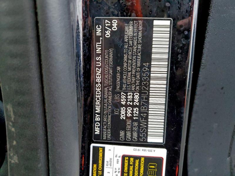 2017 MERCEDES-BENZ C 300 #3302989614