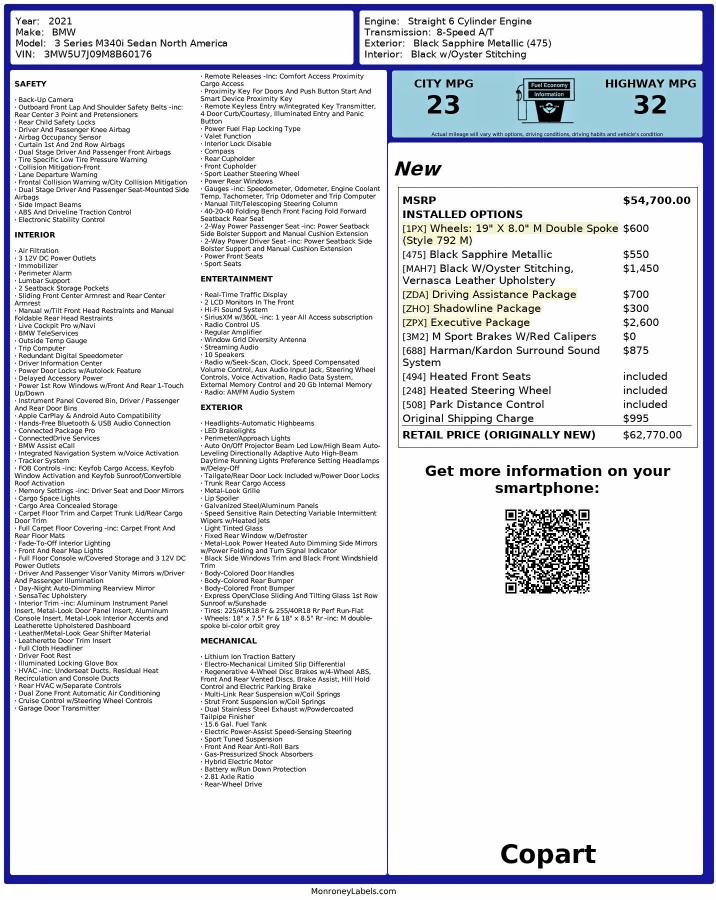 2021 BMW M340I #3315588784