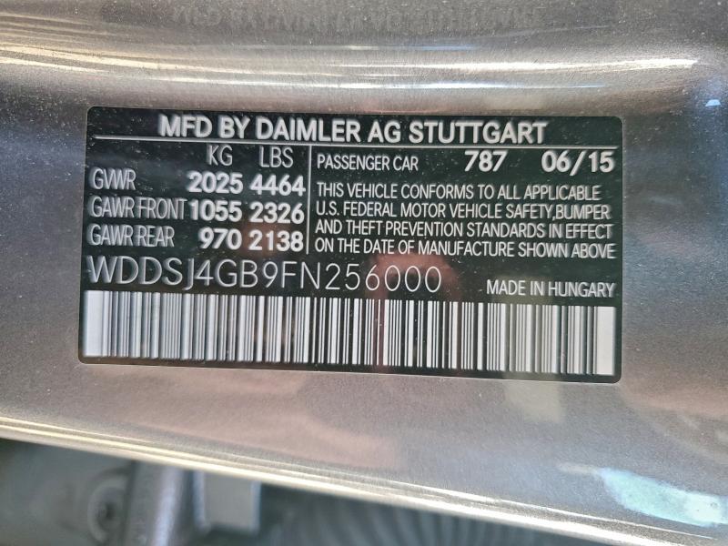 2015 MERCEDES-BENZ CLA 250 4M #3311583773