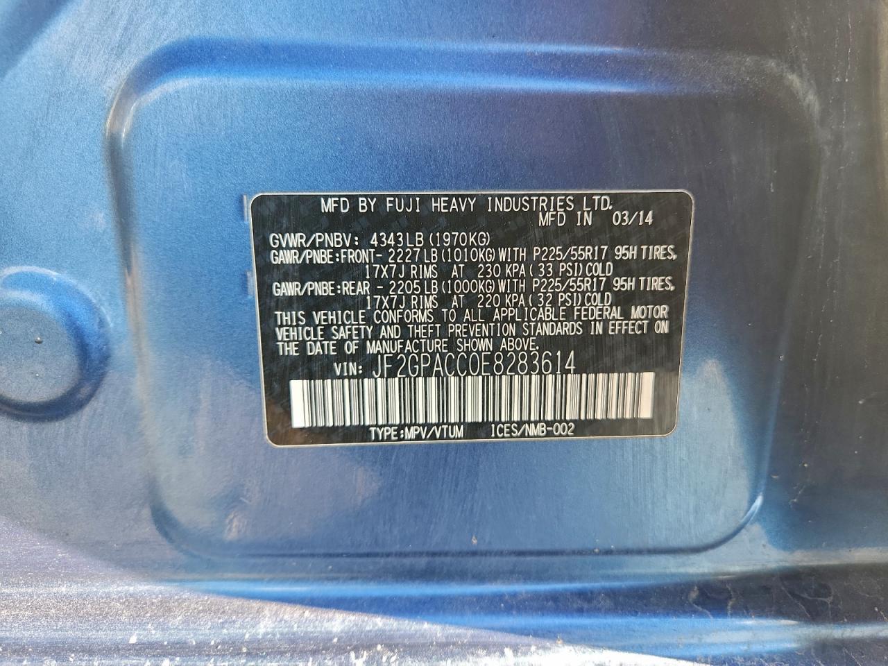 SUBARU XV 2.0 PREMIUM