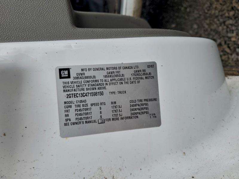 2007 GMC NEW SIERRA #3308438274