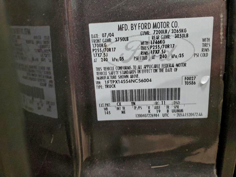 2004 FORD F150 #3303705040