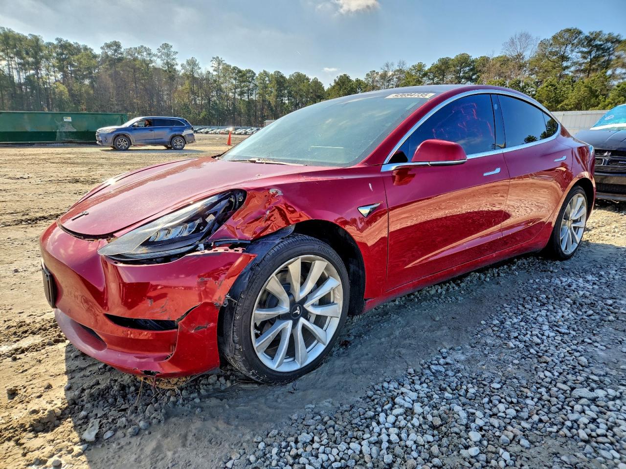 Lot #3315976086 2019 TESLA MODEL 3
