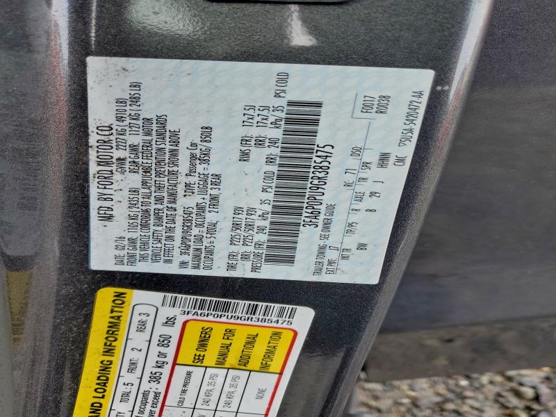 2016 FORD FUSION SE #3316748398