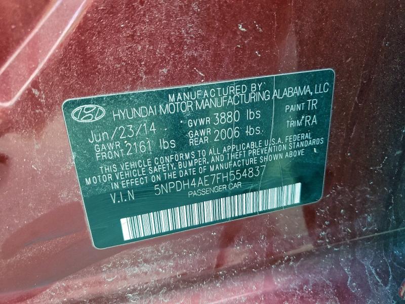 2015 HYUNDAI ELANTRA SE #3311326321