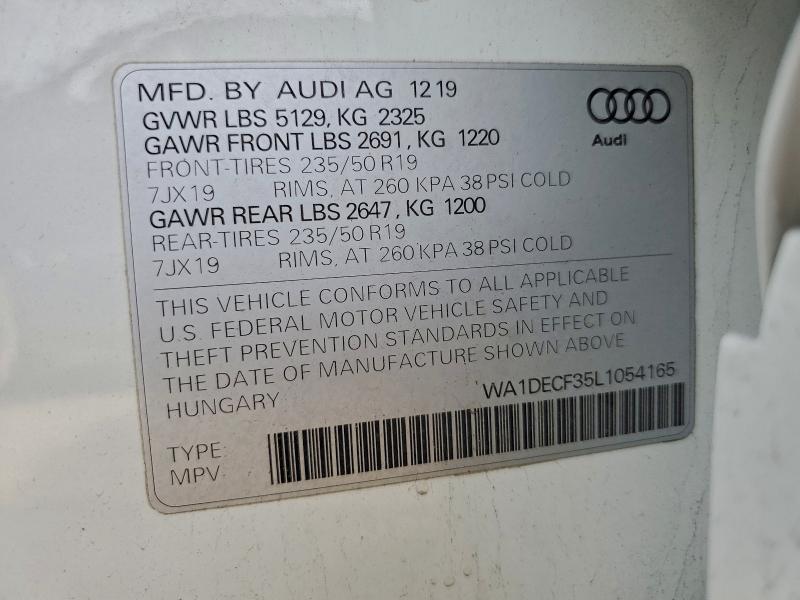 2020 AUDI Q3 PREMIUM #3310485048