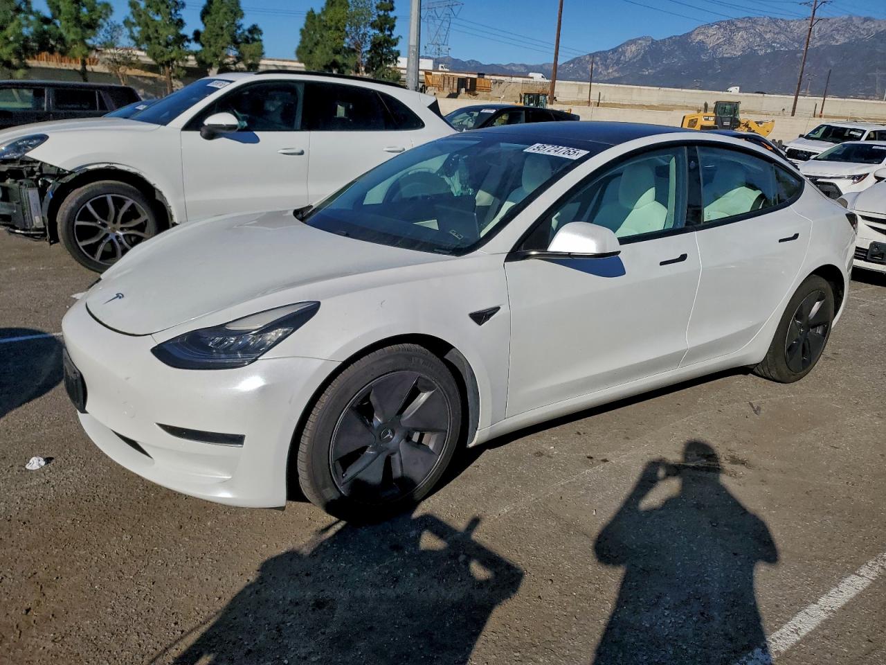 Lot #3315783350 2021 TESLA MODEL 3