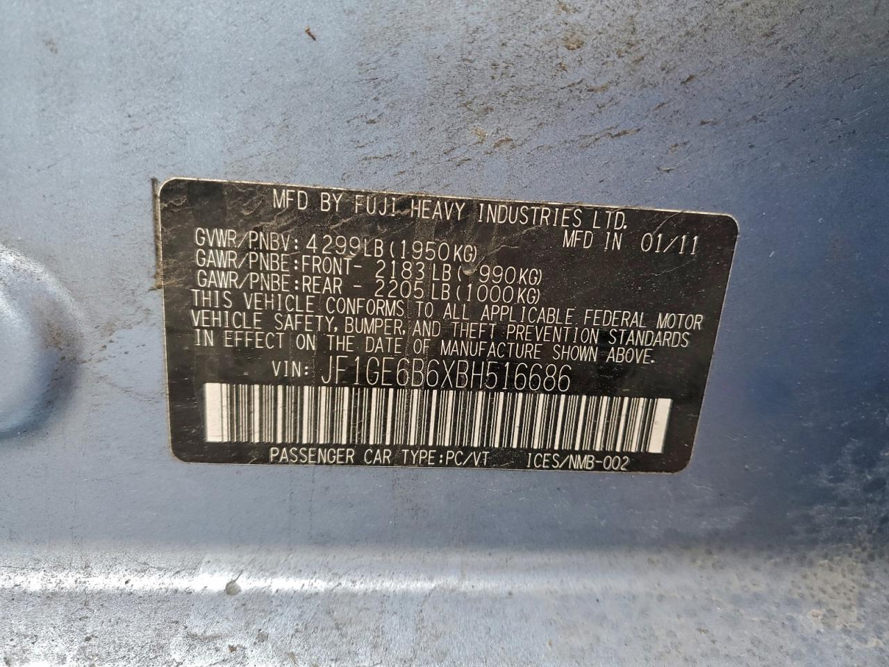 SUBARU IMPREZA 2.5I PREMIUM