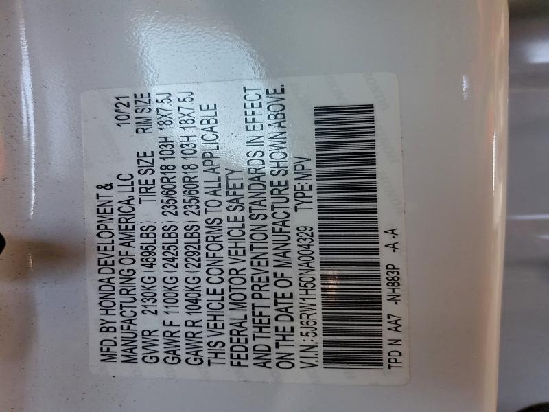 2022 HONDA CR-V EX #3311761302