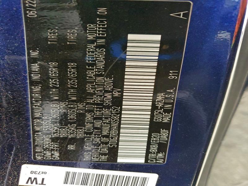 2022 TOYOTA HIGHLANDER #3310738742