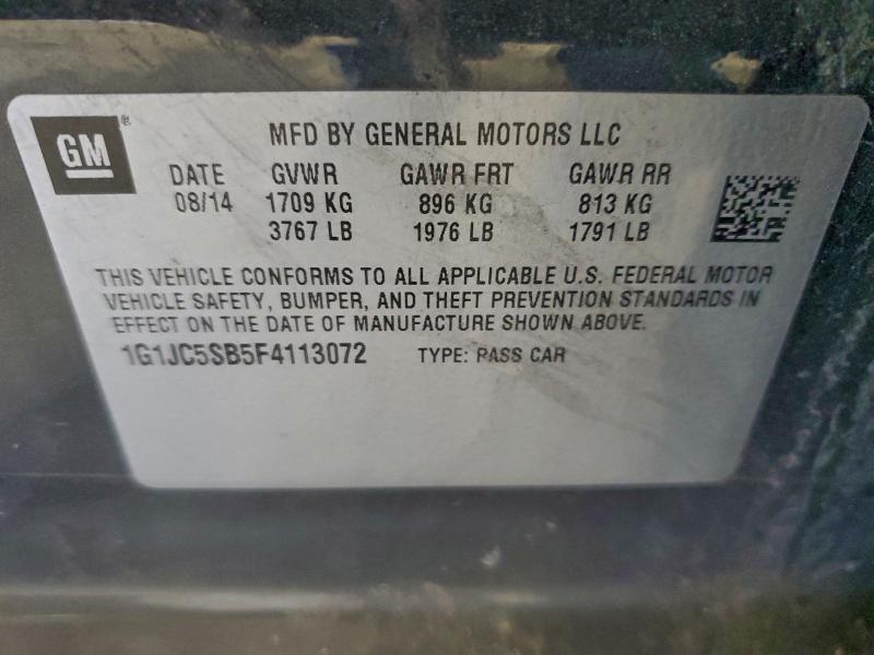 2015 CHEVROLET SONIC LT #3317760089