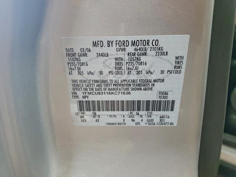 2006 FORD ESCAPE XLT #3304646941