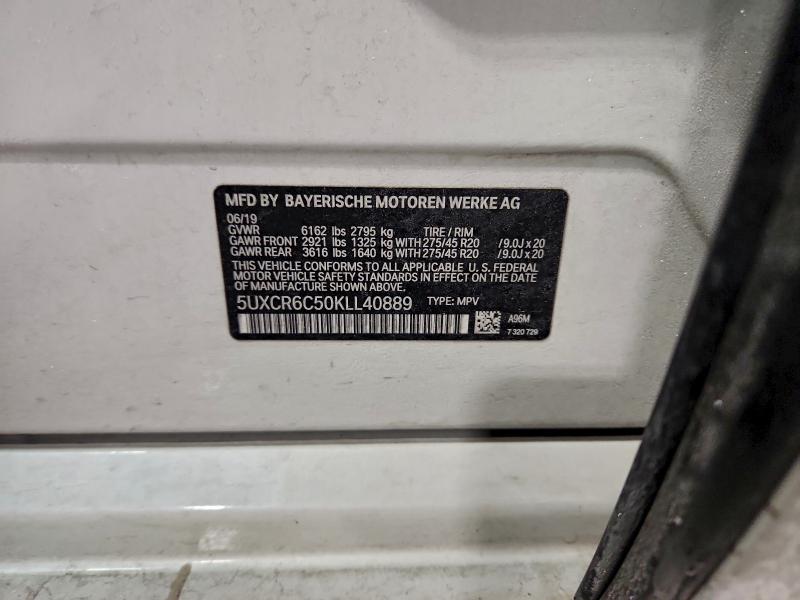 2019 BMW X5 XDRIVE4 #3304718940