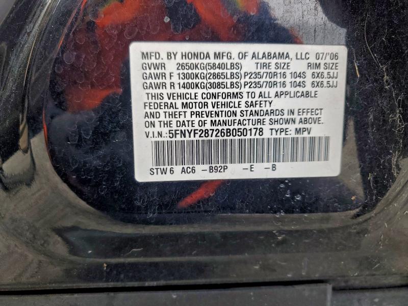 2006 HONDA PILOT EX #3304811643