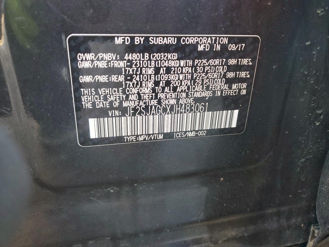 SUBARU FORESTER 2.5I PREMIUM