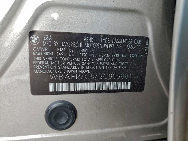 2011 BMW 535 I #3318871922